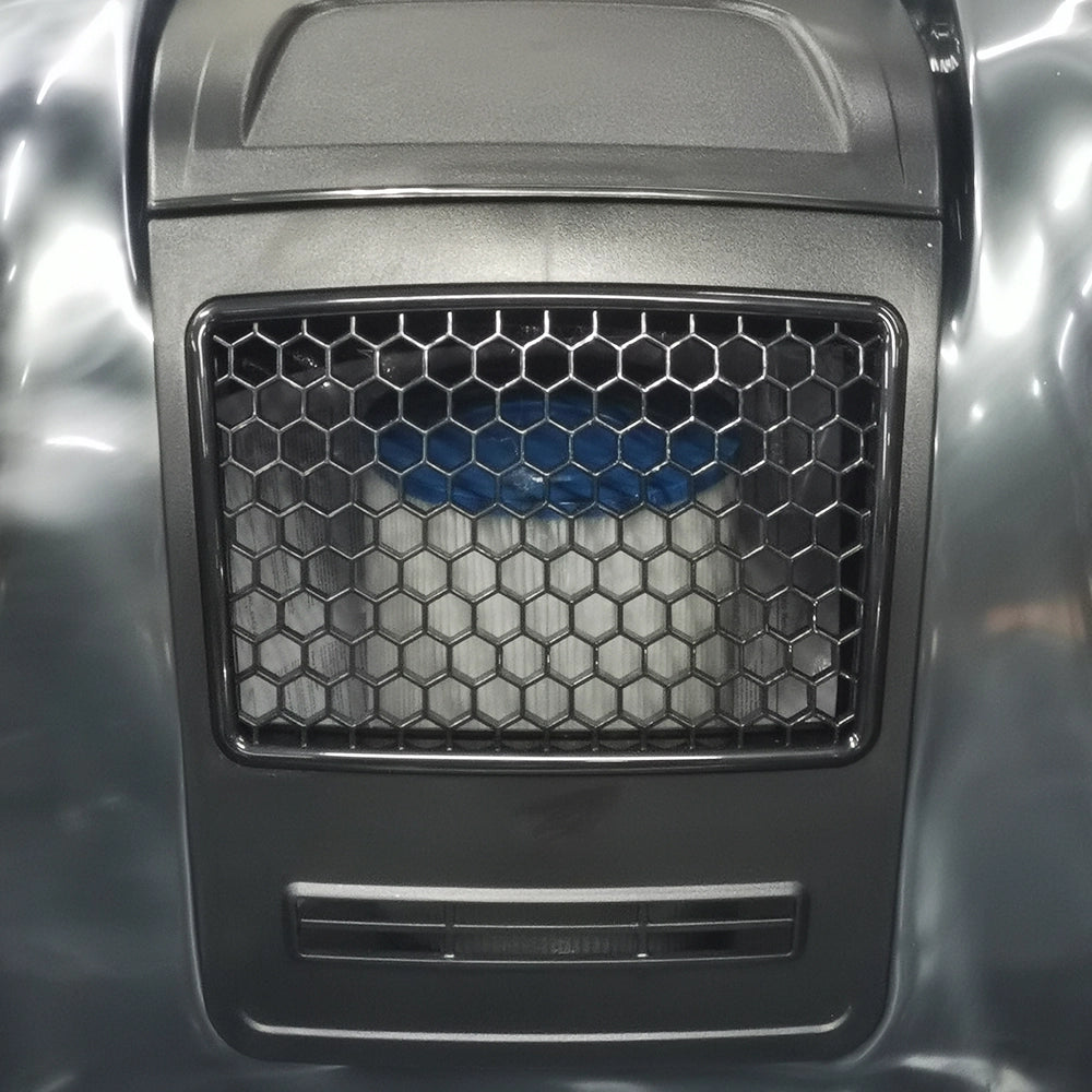 Black 5-Seater Hot Tub - Hydrotherapy Pro Spa