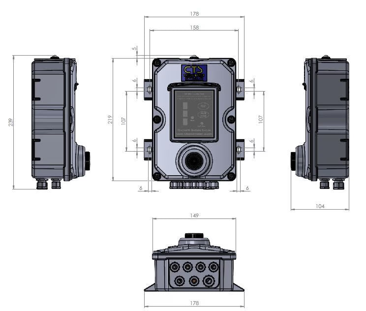 CTS Battery Multi-Compartment Fuel Tank Alarm