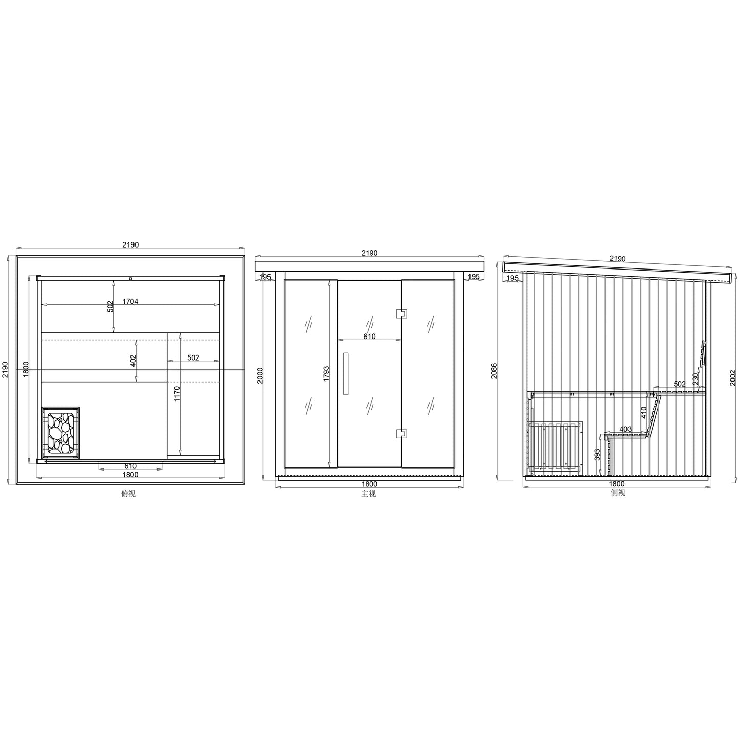 4 Person Steam Outdoor Garden Sauna