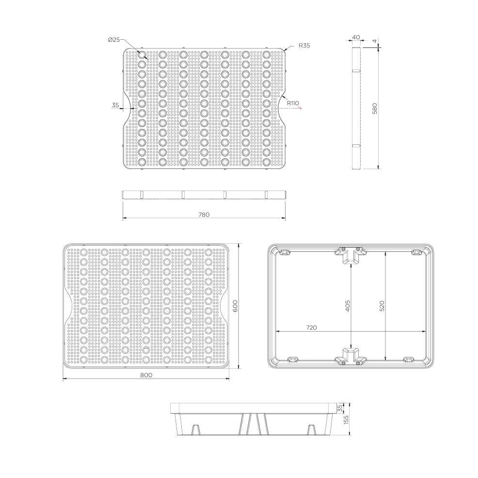 40 Litre Spill Tray