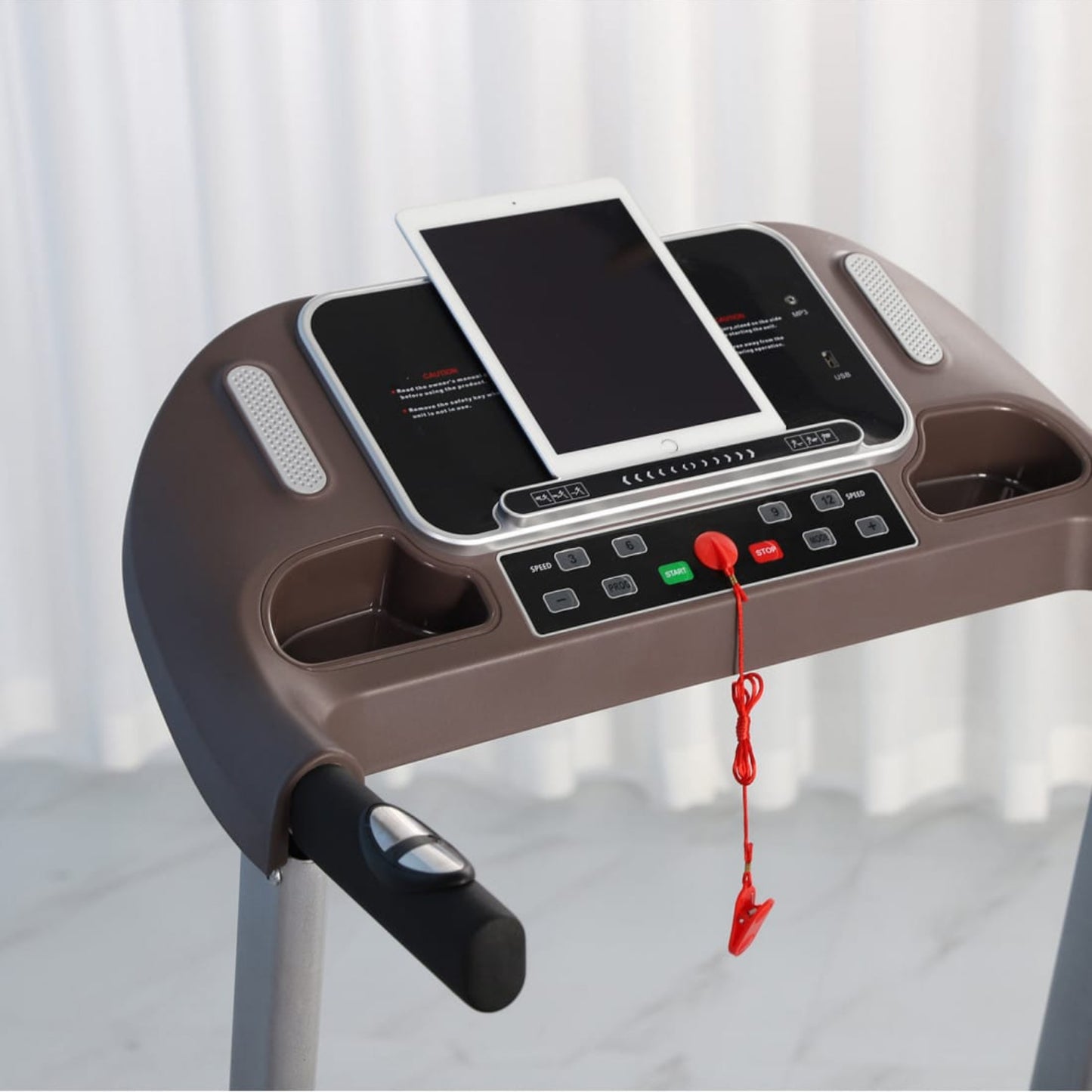 Automatic Foldable Treadmill with Incline and Heart Monitor