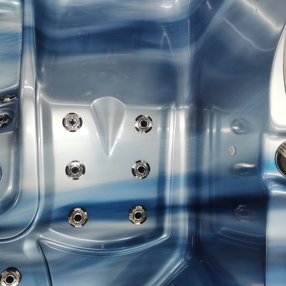 Blue 5-Seater Hot Tub - Hydrotherapy Pro Spa