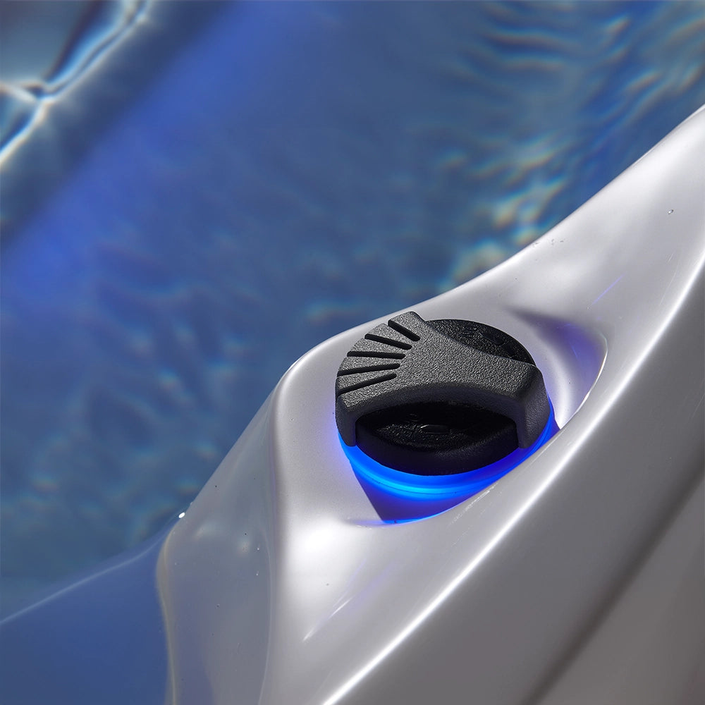 White 5-Seater Hot Tub - Hydrotherapy Pro Spa