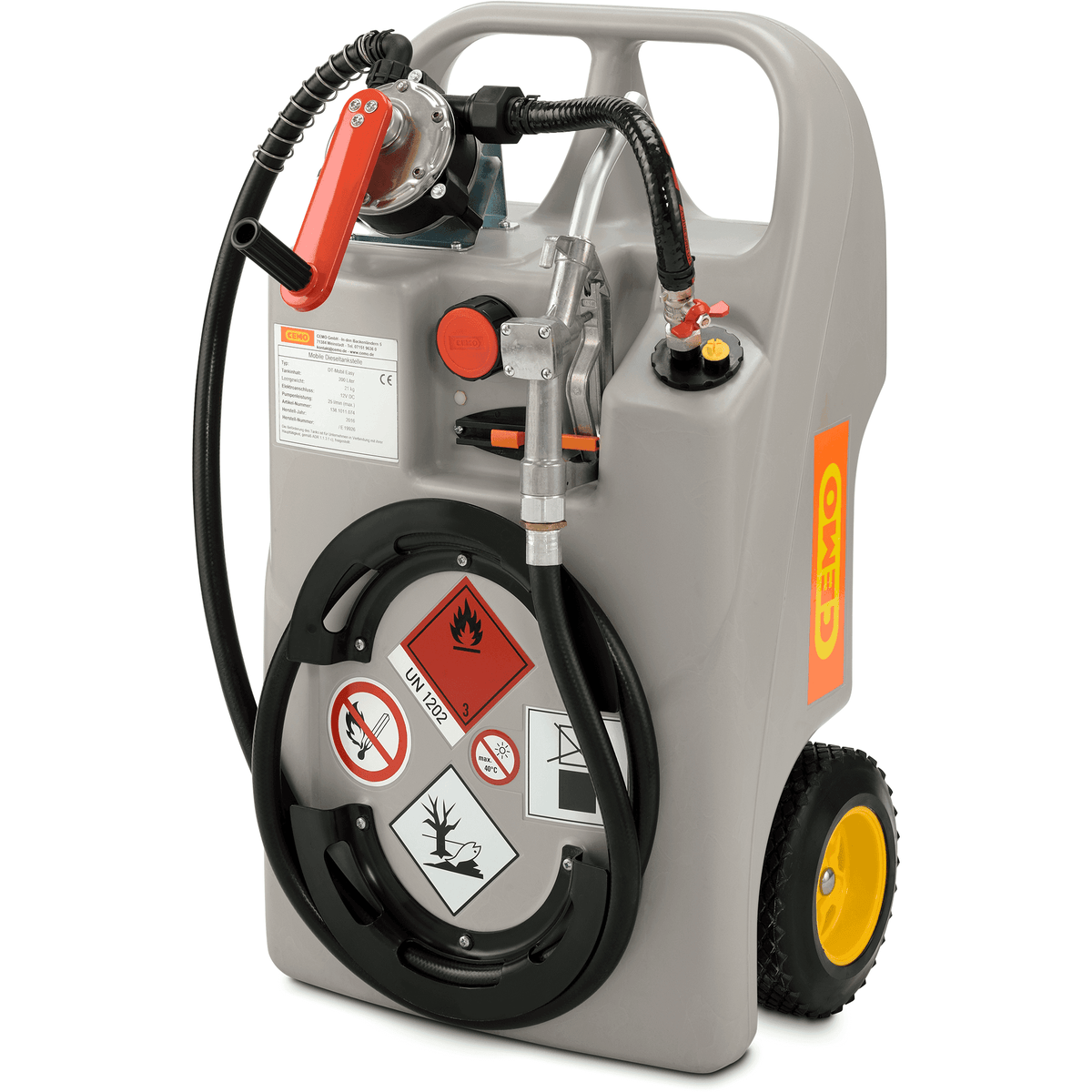 Cemo 60 Litre Diesel Trolley with Hand Pump