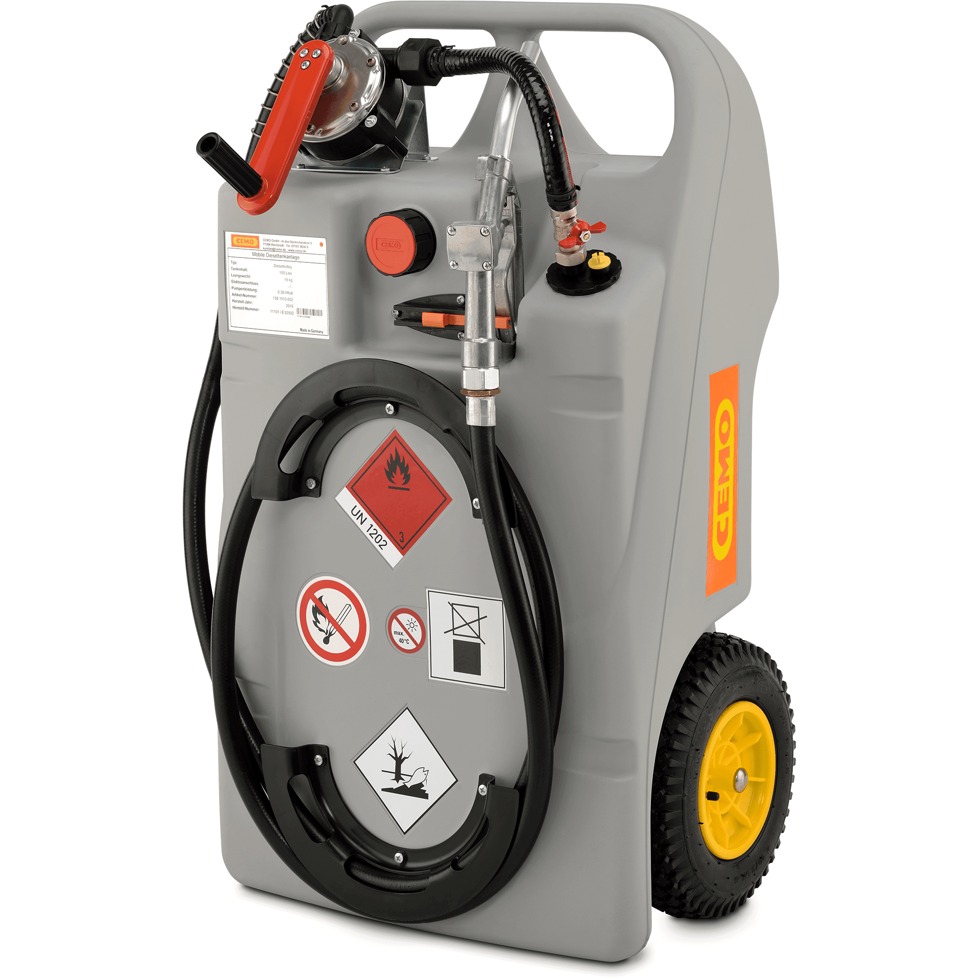 100 Litre Diesel Trolley hand pump