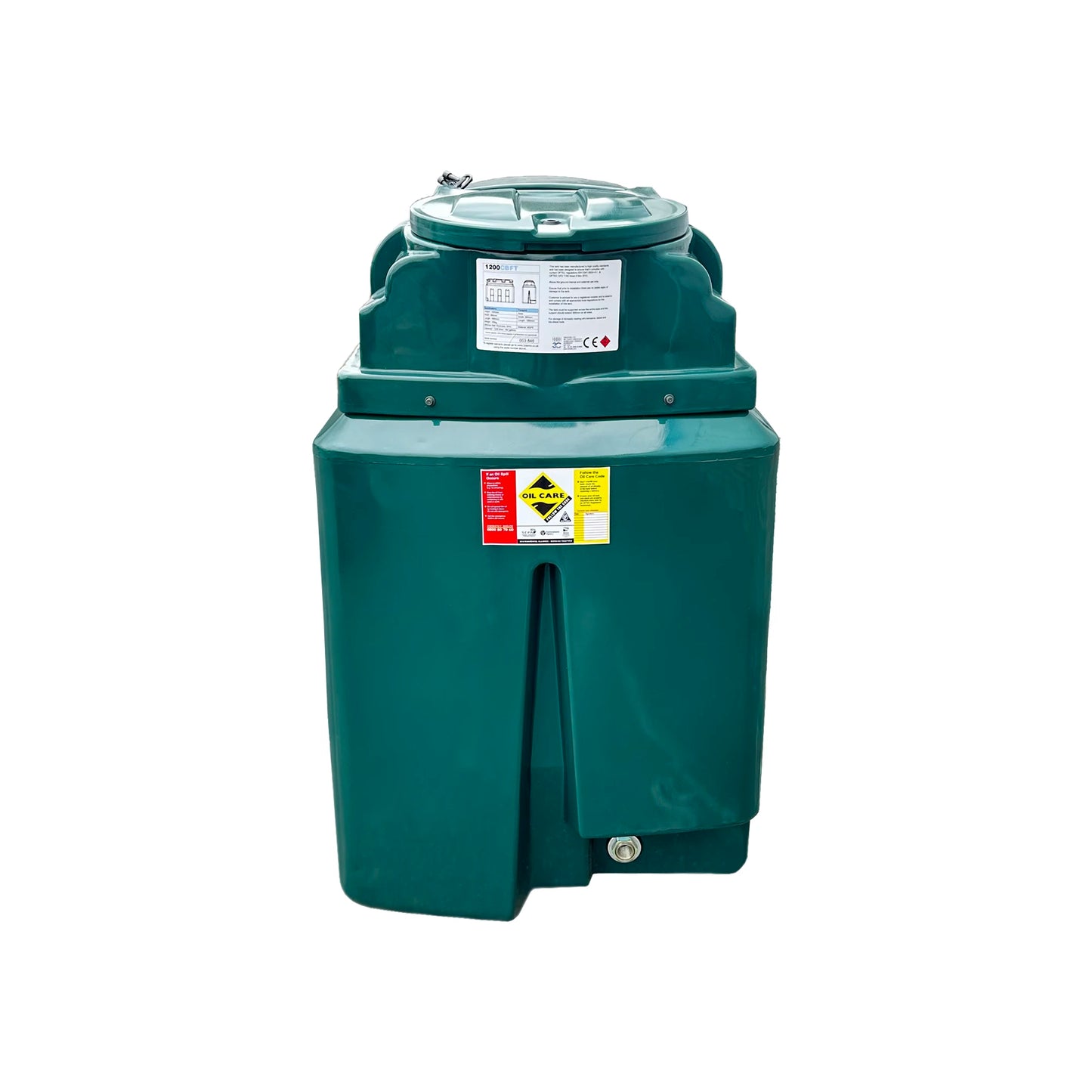 1200 Litre Slimline Plastic Bunded Oil Tank - Centurion