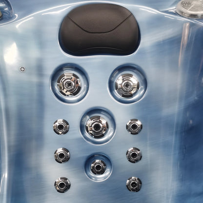 Blue 5-Seater Hot Tub - Hydrotherapy Pro Spa