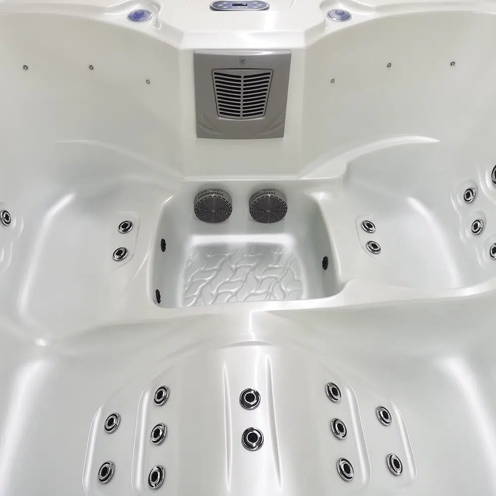 White 3-4-Seater Hot Tub - Hydrotherapy Pro Spa