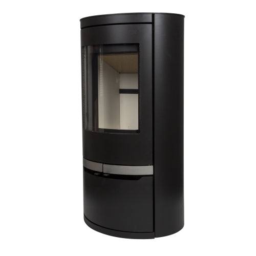 Mi Fires Ovale Low Door Wood Burning Ecodesign Stove