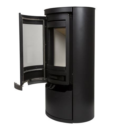 Mi Fires Ovale Low Door Wood Burning Ecodesign Stove