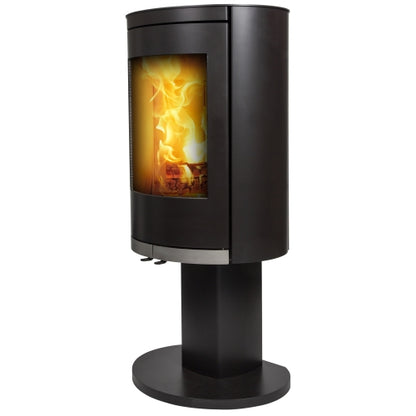 Mi Fires Ovale Tall 5kW Wood Burning Ecodesign Pedestal Stove