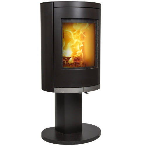 Mi Fires Ovale Tall 5kW Wood Burning Ecodesign Pedestal Stove