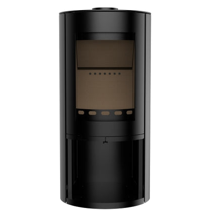 Mi-Fires Rondo With Log Store Wood Burning Eco Stove