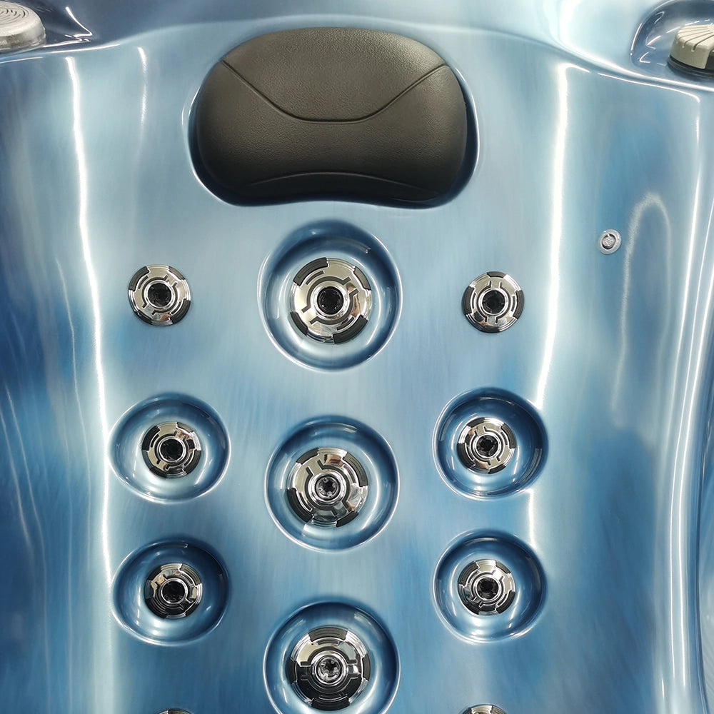 Blue 5-Seater Hot Tub - Hydrotherapy Pro Spa