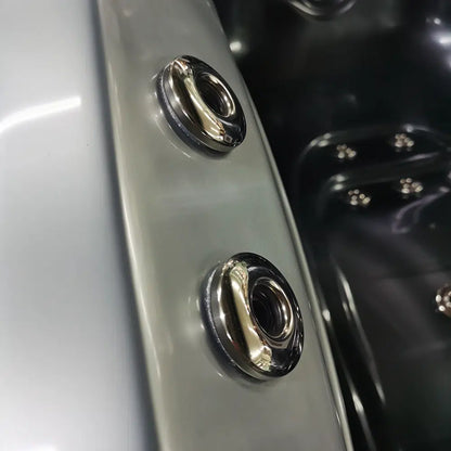 Black 3-4-Seater Hot Tub - Hydrotherapy Pro Spa