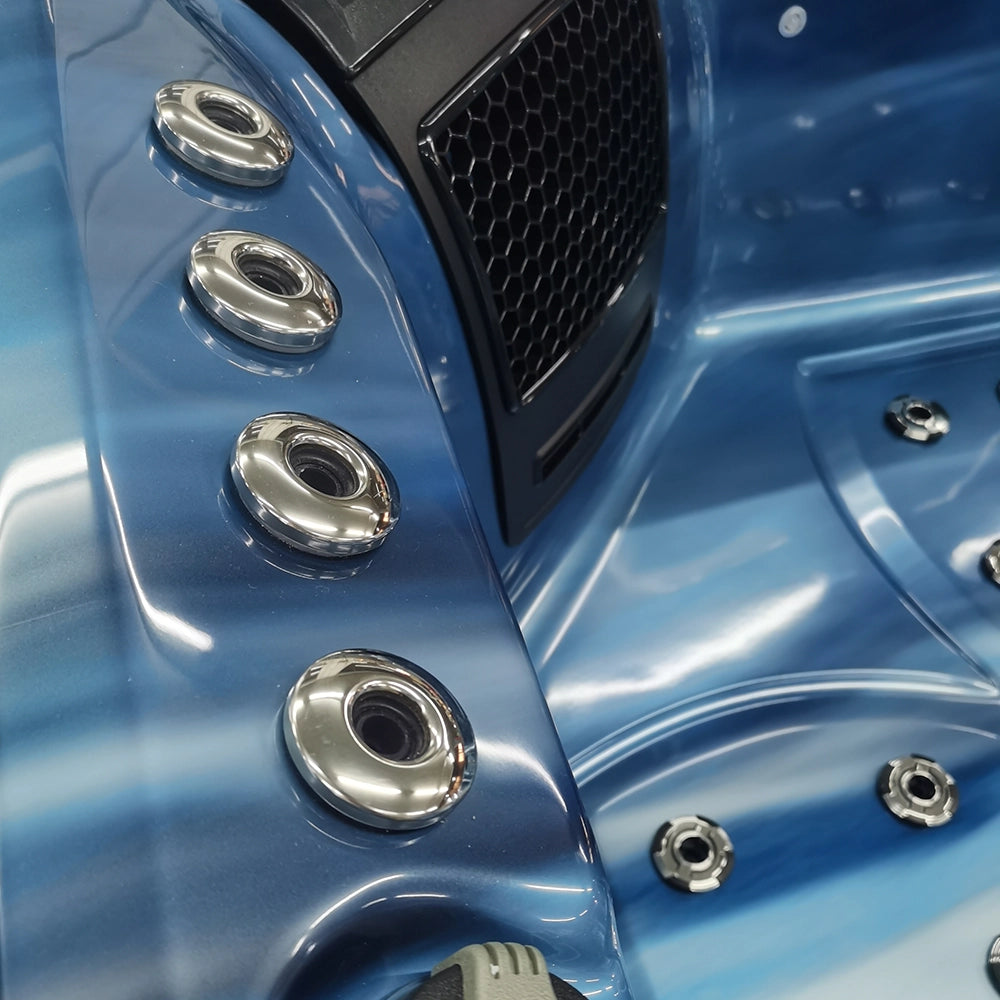 Blue 5-Seater Hot Tub - Hydrotherapy Pro Spa