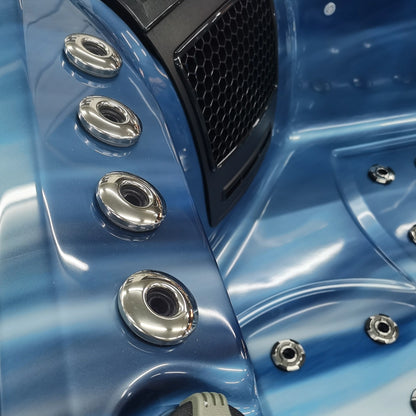 Blue 5-Seater Hot Tub - Hydrotherapy Pro Spa
