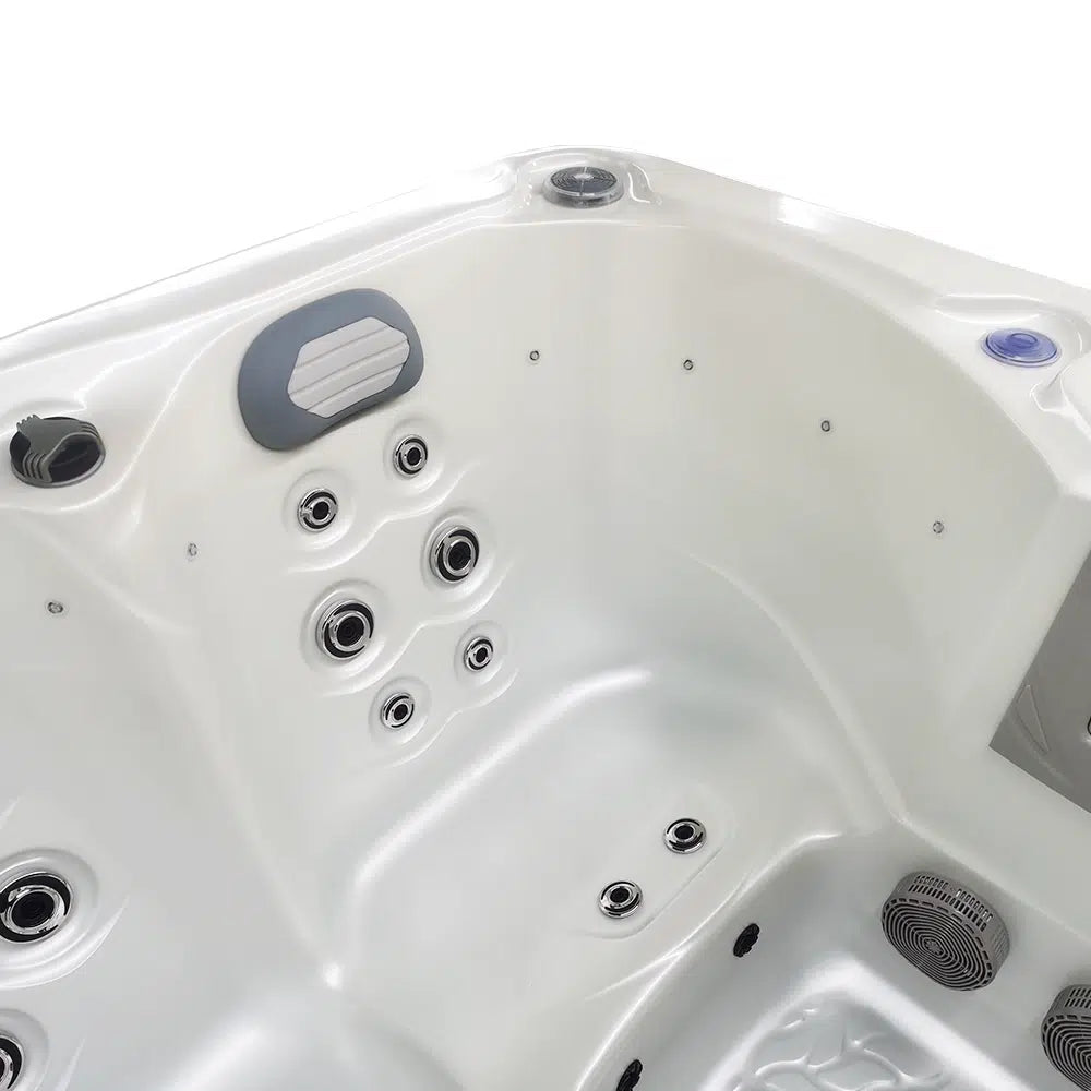 White 3-4-Seater Hot Tub - Hydrotherapy Pro Spa