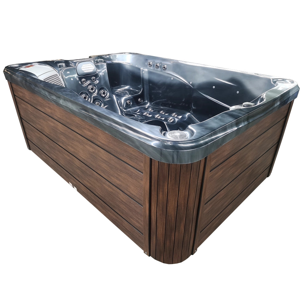 Black 5-Seater 3-Recliner Hot Tub - Hydrotherapy Pro Spa