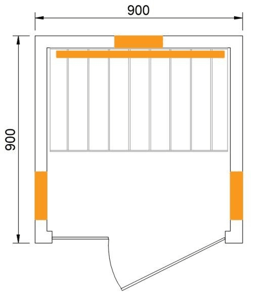 CenturaHeat Single Infrared Light Indoor Sauna