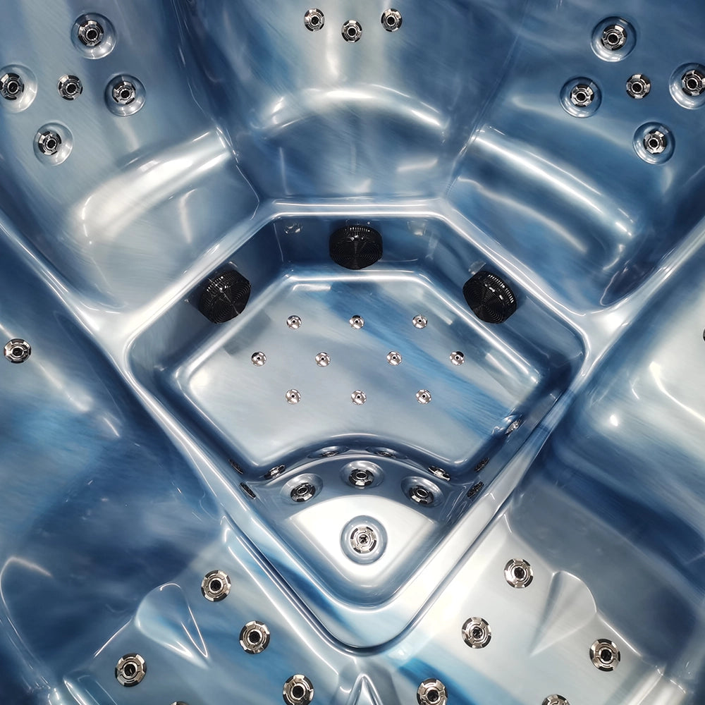 Blue 5-Seater Hot Tub - Hydrotherapy Pro Spa