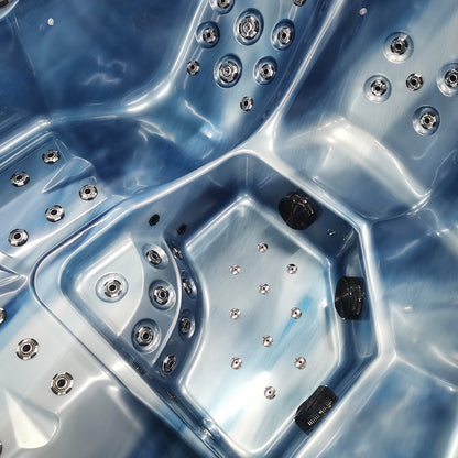 Blue 5-Seater Hot Tub - Hydrotherapy Pro Spa