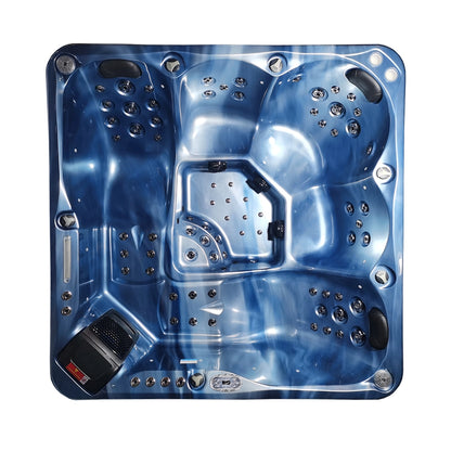 Blue 5-Seater Hot Tub - Hydrotherapy Pro Spa