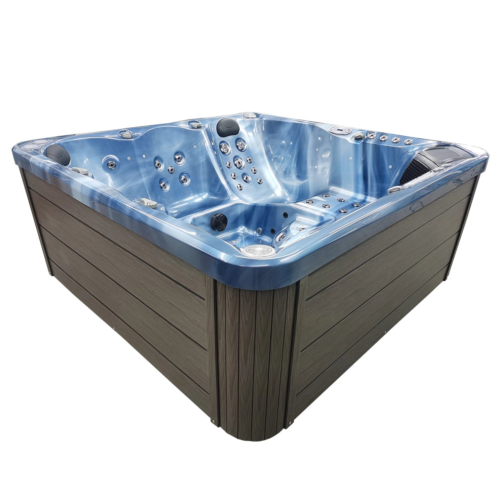 Blue 5-Seater Hot Tub - Hydrotherapy Pro Spa