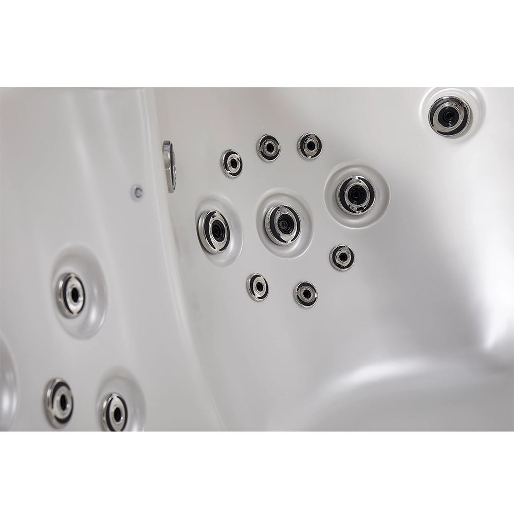 White 5-Seater Hot Tub - Hydrotherapy Pro Spa