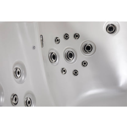 White 5-Seater Hot Tub - Hydrotherapy Pro Spa