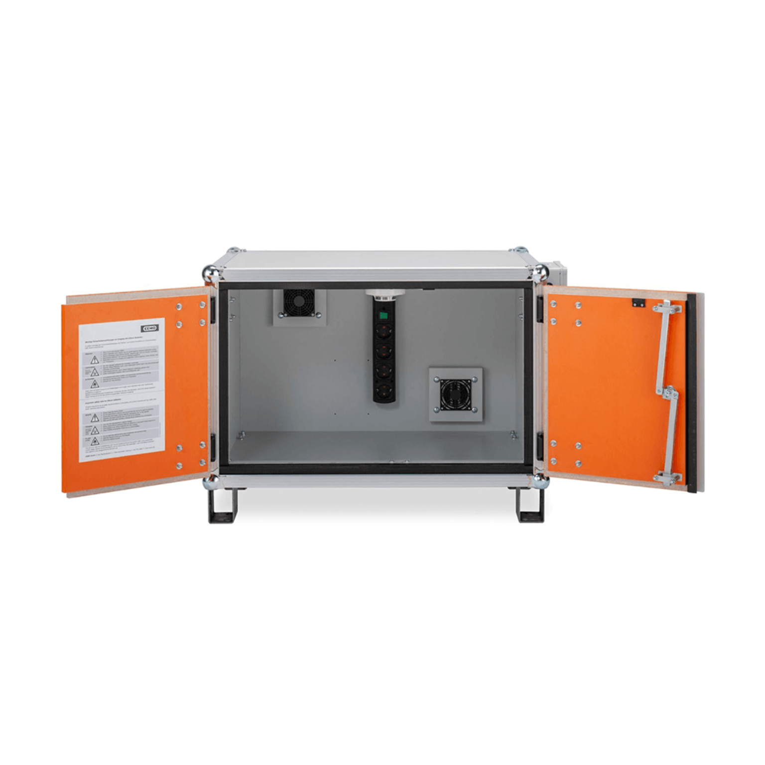 Battery charging cabinet Premium 8/5 open doors