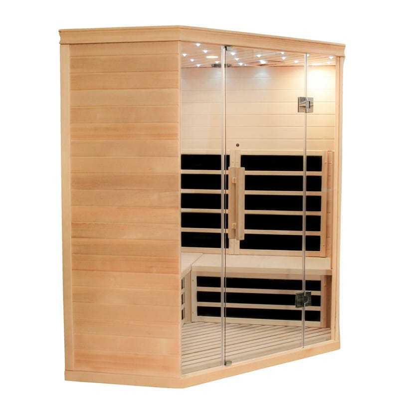 CenturaHeat 4-5 Person Diamond Corner Infrared Sauna