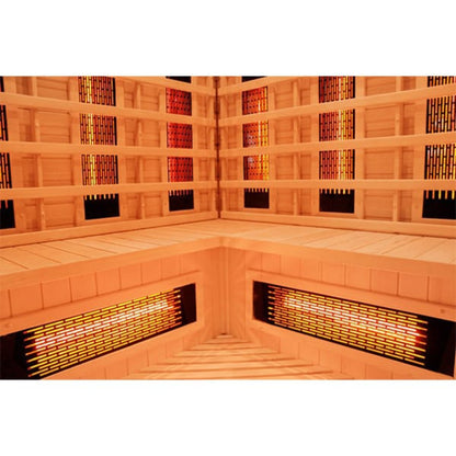 Infrared sauna interior