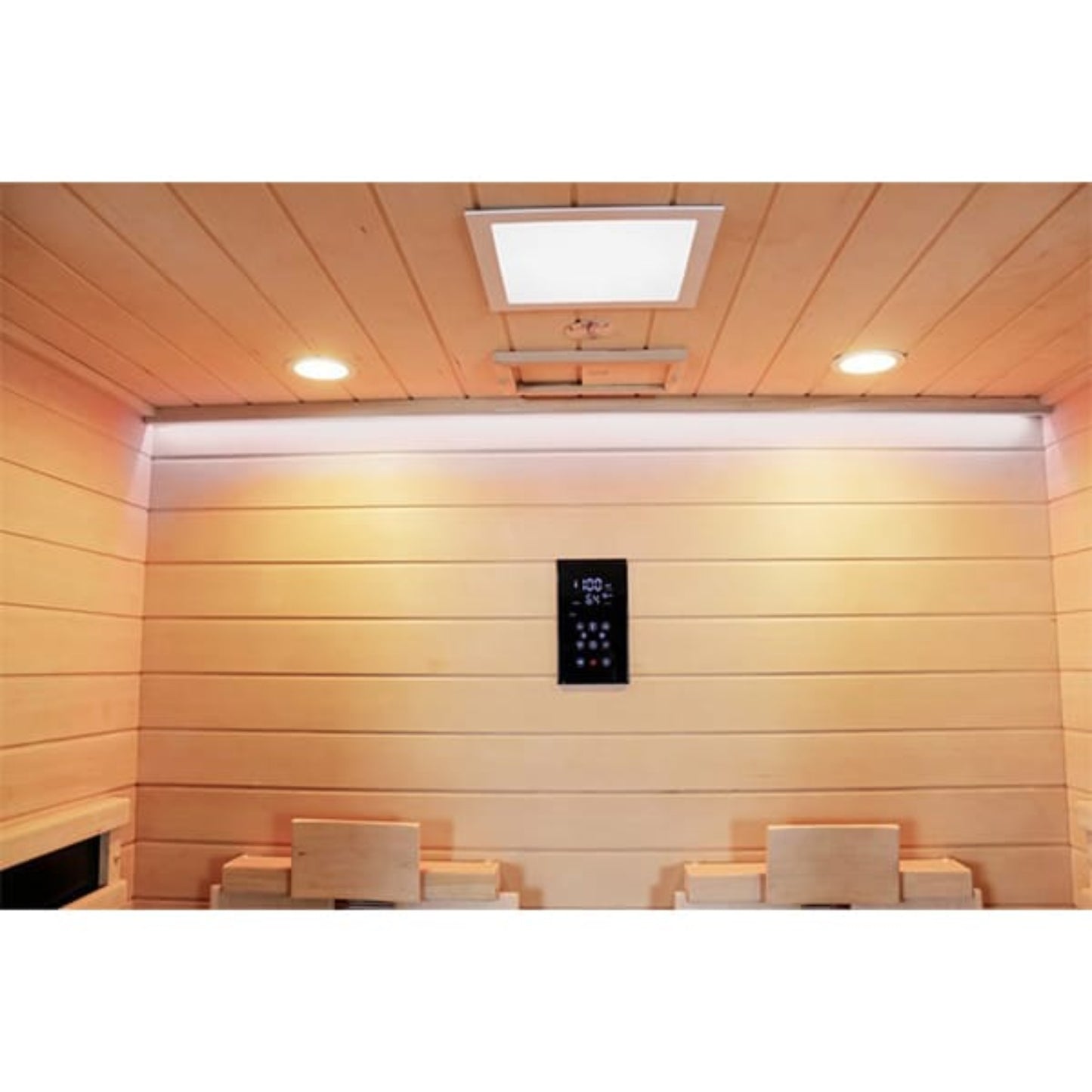 CenturaHeat 2 Person Full Spectrum Indoor Infrared Sauna interior