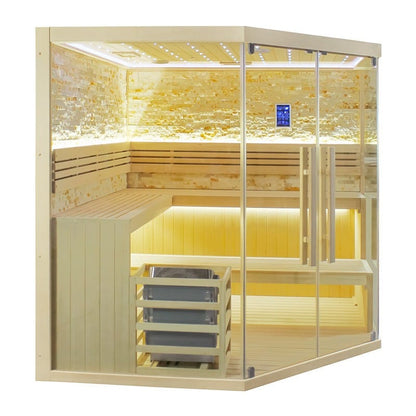 CenturaHeat 6-8 Person Traditional Corner Sauna