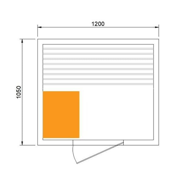 dimensions of 2 Person Outdoor Sauna House