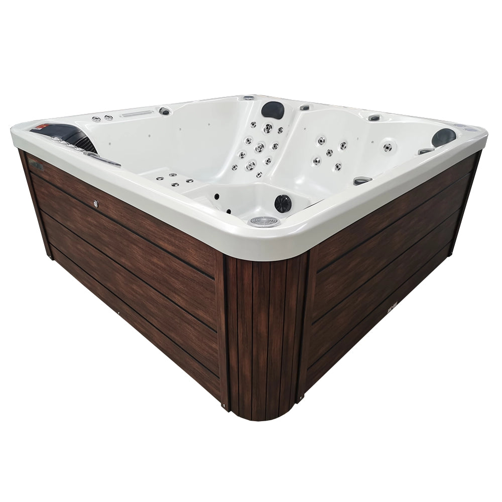 White 5-Seater Hot Tub - Hydrotherapy Pro Spa