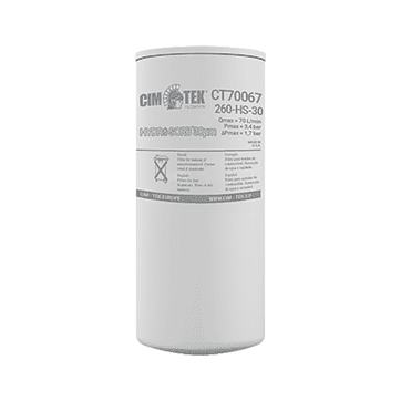 Cim Tek CT70067 Water &amp Particle Filter Element 30 Micron