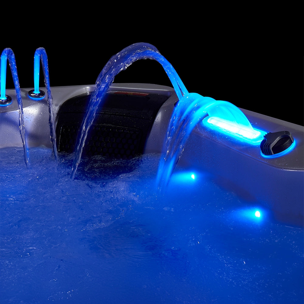 White 5-Seater Hot Tub - Hydrotherapy Pro Spa