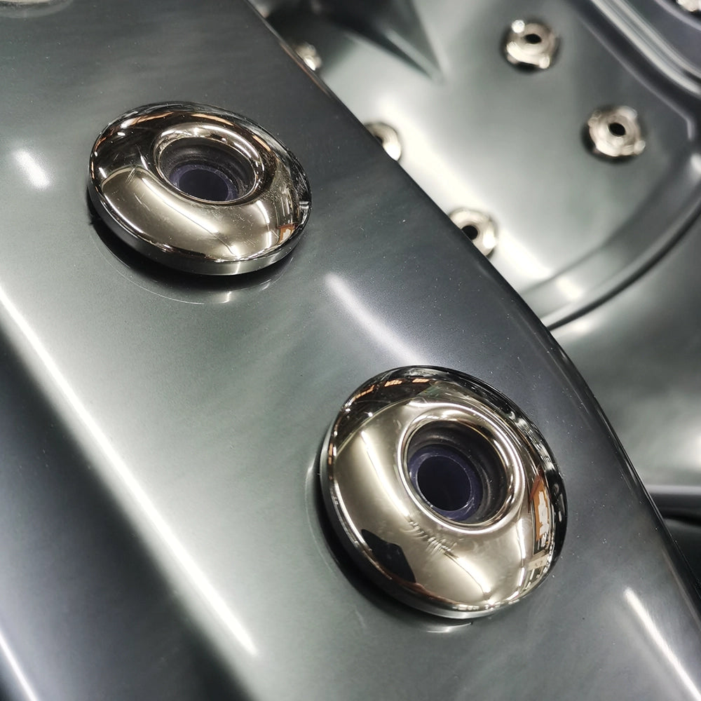 Black 5-Seater Hot Tub - Hydrotherapy Pro Spa