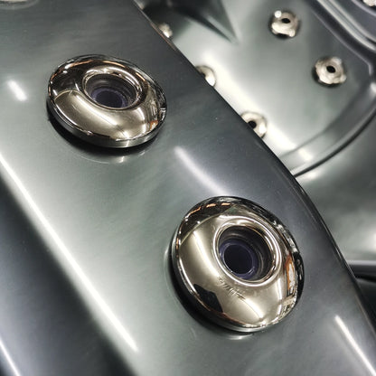 Black 5-Seater Hot Tub - Hydrotherapy Pro Spa