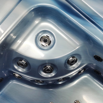 Blue 5-Seater Hot Tub - Hydrotherapy Pro Spa