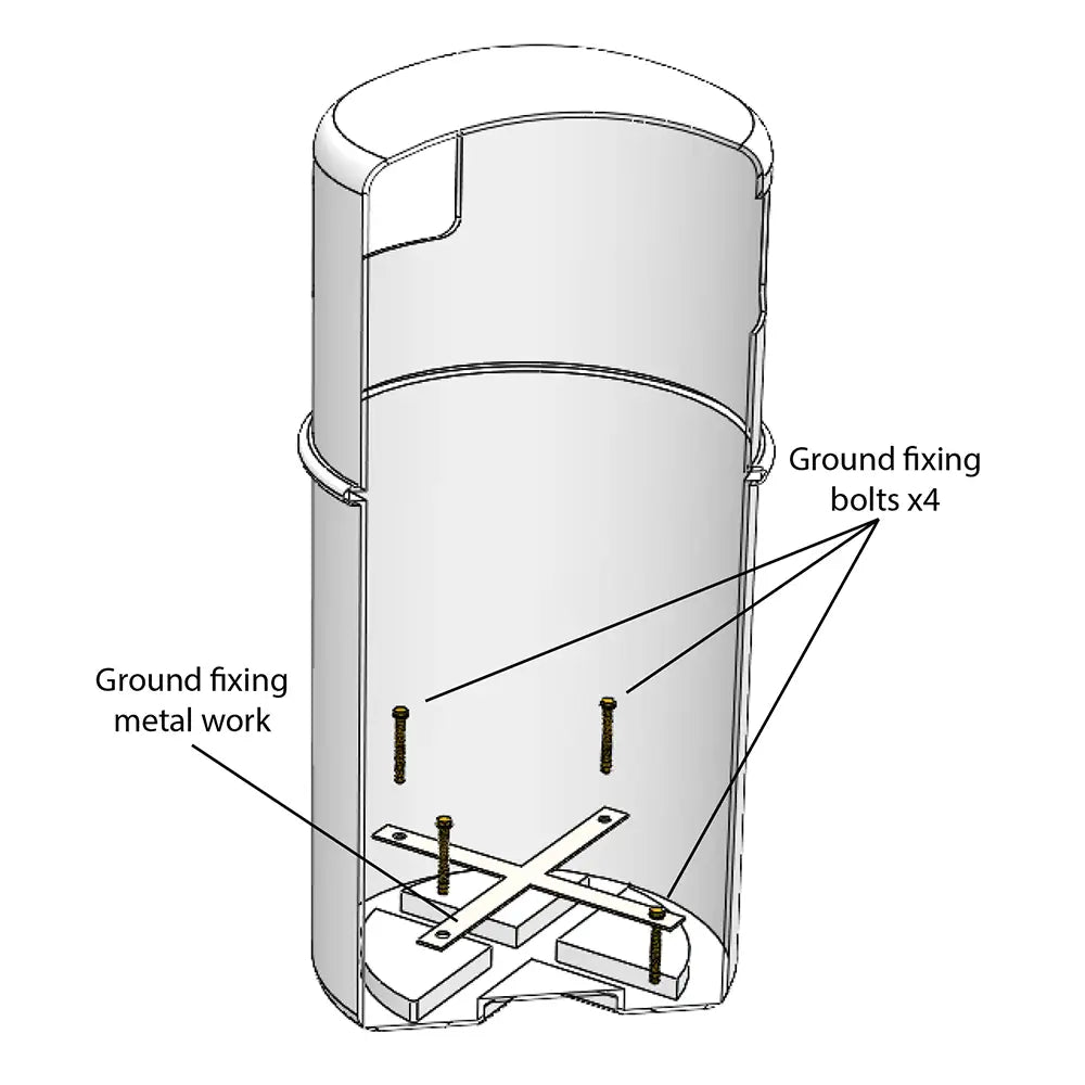 Hooded Litter Bin