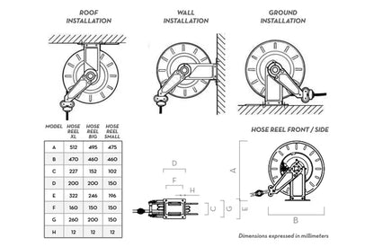 Piusi Automatic Diesel Hose Reel