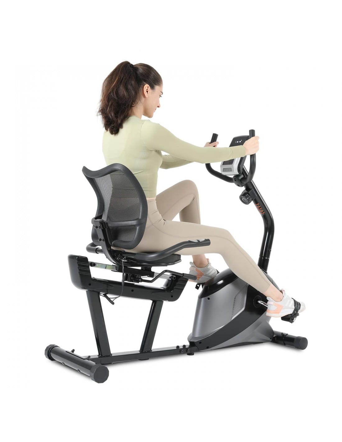 Recumbent Magnetic Exercise Bike with 8 Resistance Levels