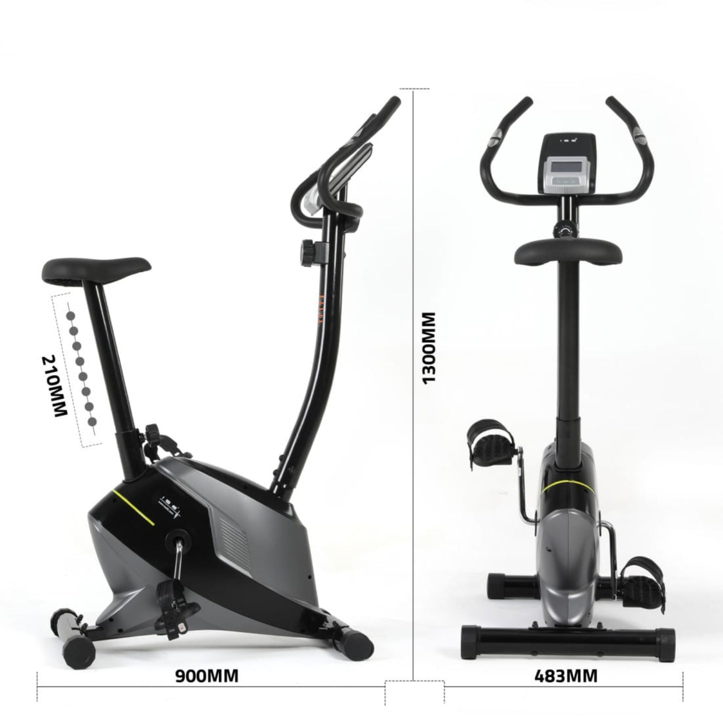 Manual Upright Exercise Bike dimensions
