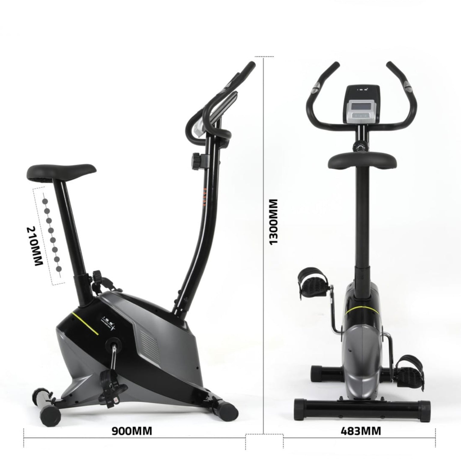 Manual Upright Exercise Bike dimensions