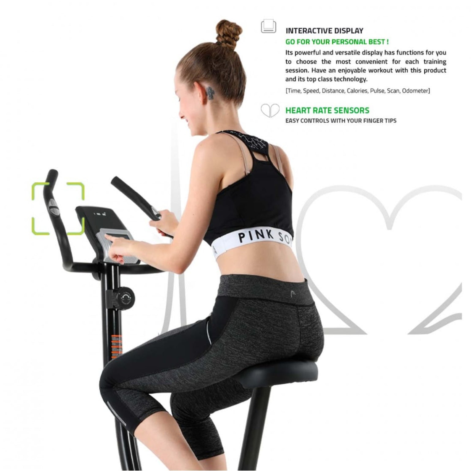 Manual Upright Exercise Bike with Adjustable Resistance