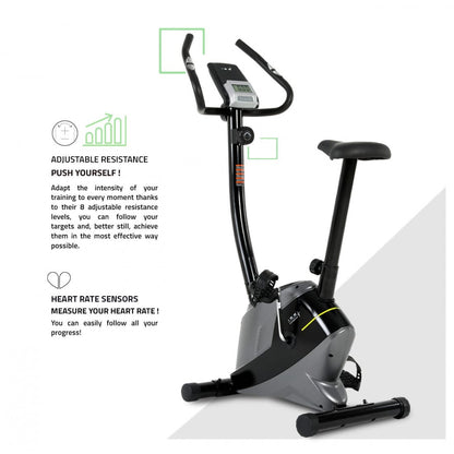 Manual Upright Exercise Bike with Adjustable Resistance