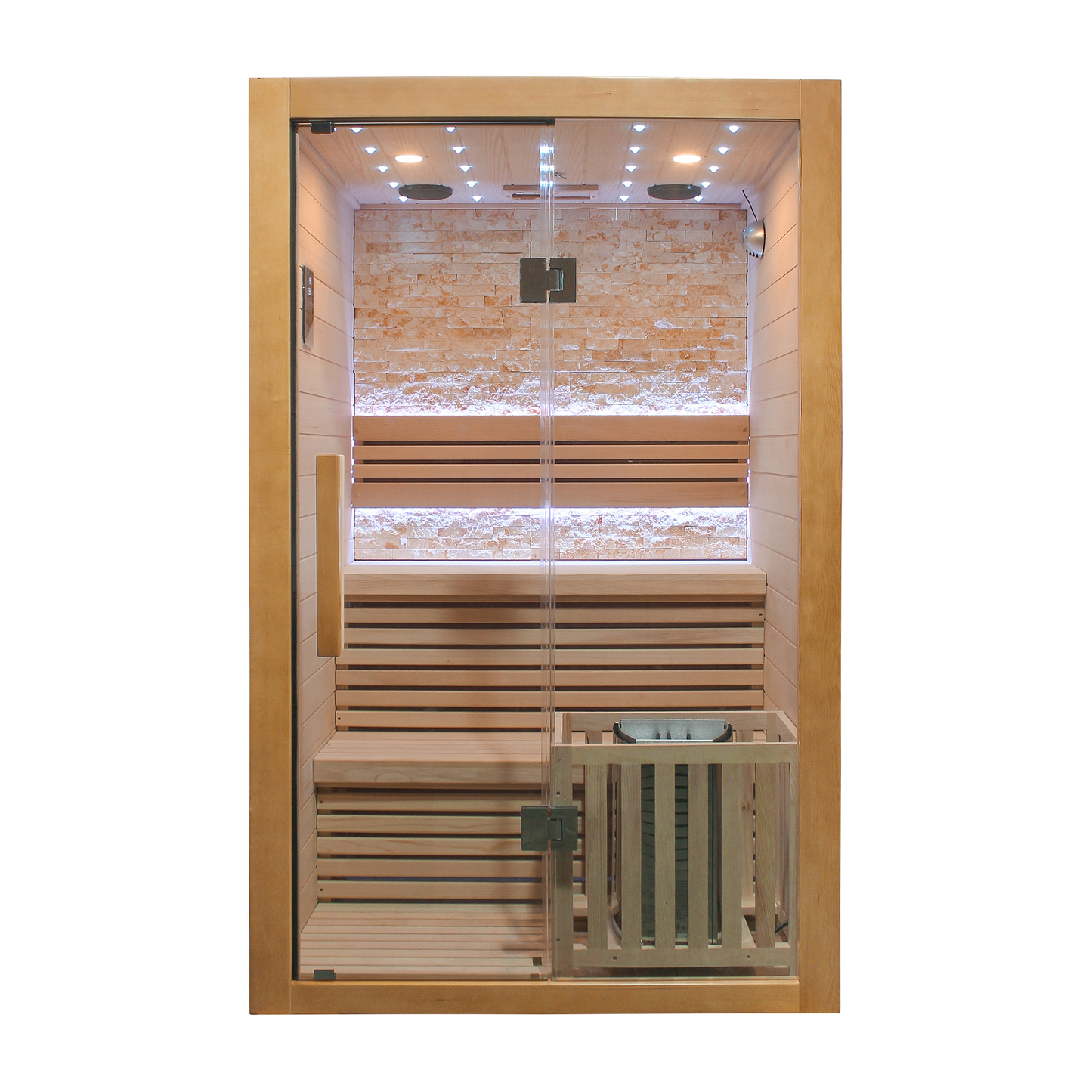 CenturaHeat Double Bench Traditional Steam Indoor Sauna